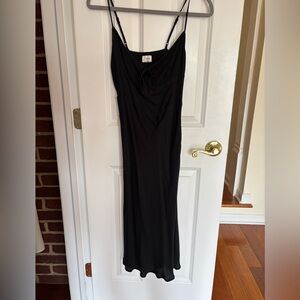 Aritzia Black Midi Dress